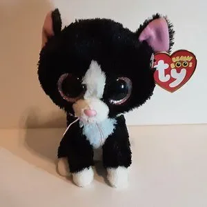 Ty Toys Retired Ty Beanie Boos Pepper The Cat 23 Plush